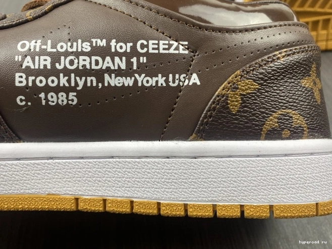 AJ1 Jordan OW 1 LOW Off-Louis Air x 0607